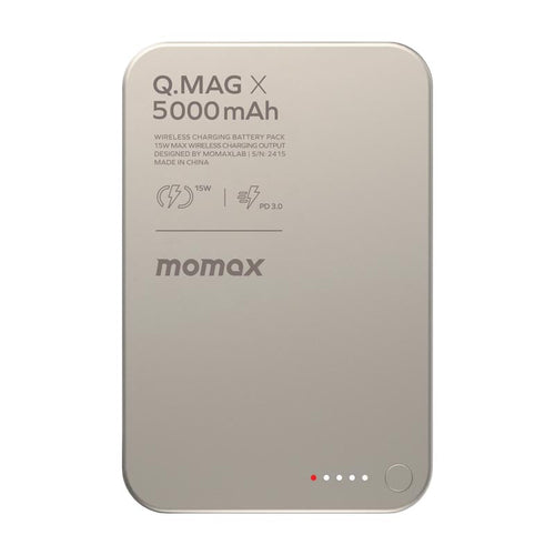 Momax IP116AE Q.MAG X Magnetic Wireless Battery Pack 5000mAh - Titanium