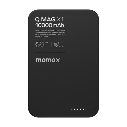 Momax IP117AD Q.MAG X1 Magnetic Wireless Battery Pack 10000mAh - Black