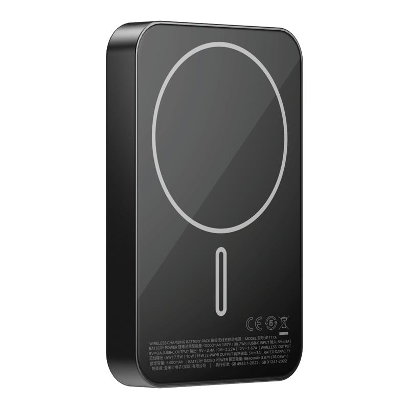 Momax IP117AD Q.MAG X1 Magnetic Wireless Battery Pack 10000mAh - Black