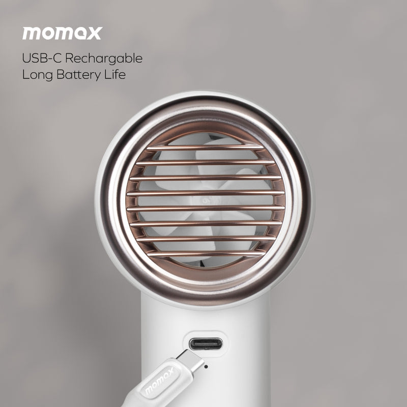 Momax IF15W Ultra Freeze Portable Icy Cooling Fan (White)