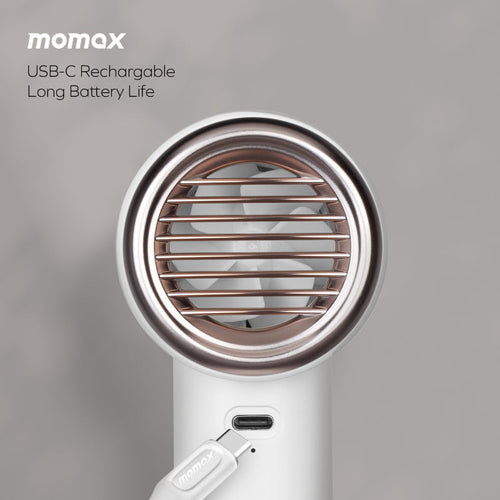 Momax IF15W Ultra Freeze Portable Icy Cooling Fan (White)