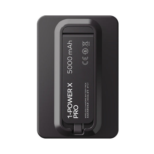 Momax IP131HKD 1-Power X Pro 20W 5,000mAh Magnetic Wireless Battery Pack with Built-In USB-C Cable (Black)