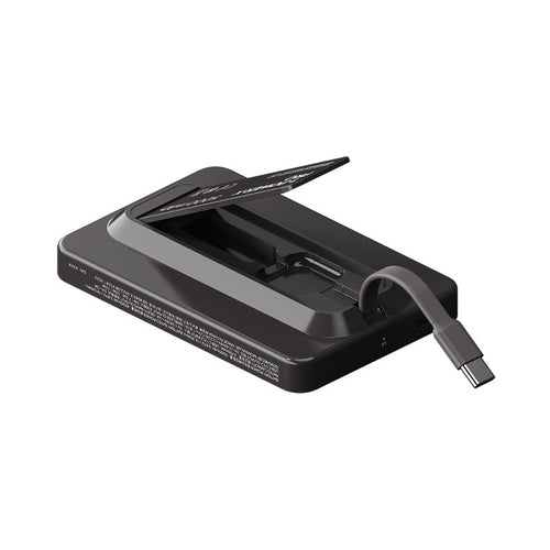 Momax IP131HKD 1-Power X Pro 20W 5,000mAh Magnetic Wireless Battery Pack with Built-In USB-C Cable (Black)