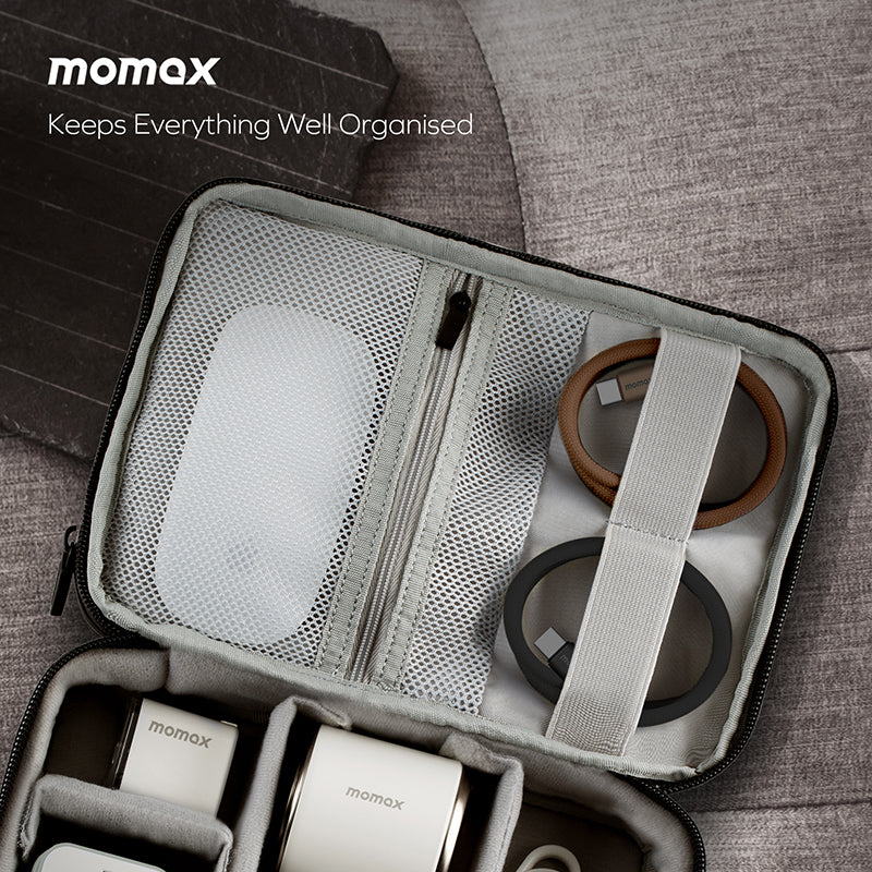 Momax DC52L2 Mag.Link USB-C to USB-C Magnetic Cable 100W (1M) - Sandstone