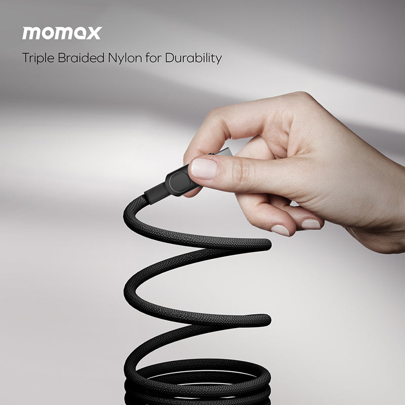 Momax DC62D Mag.Link USB-C to USB-C Magnetic Cable 100W (1M) - Black