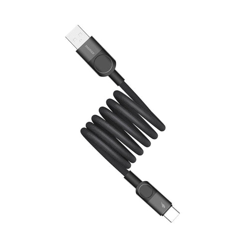 Momax DA57D USB-A to USB-C Magnetic Cable 66W (1M) - Black