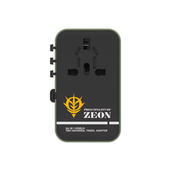 Momax UA18GDG I-World+ 70W GaN 3-Port + AC Travel Adapter with