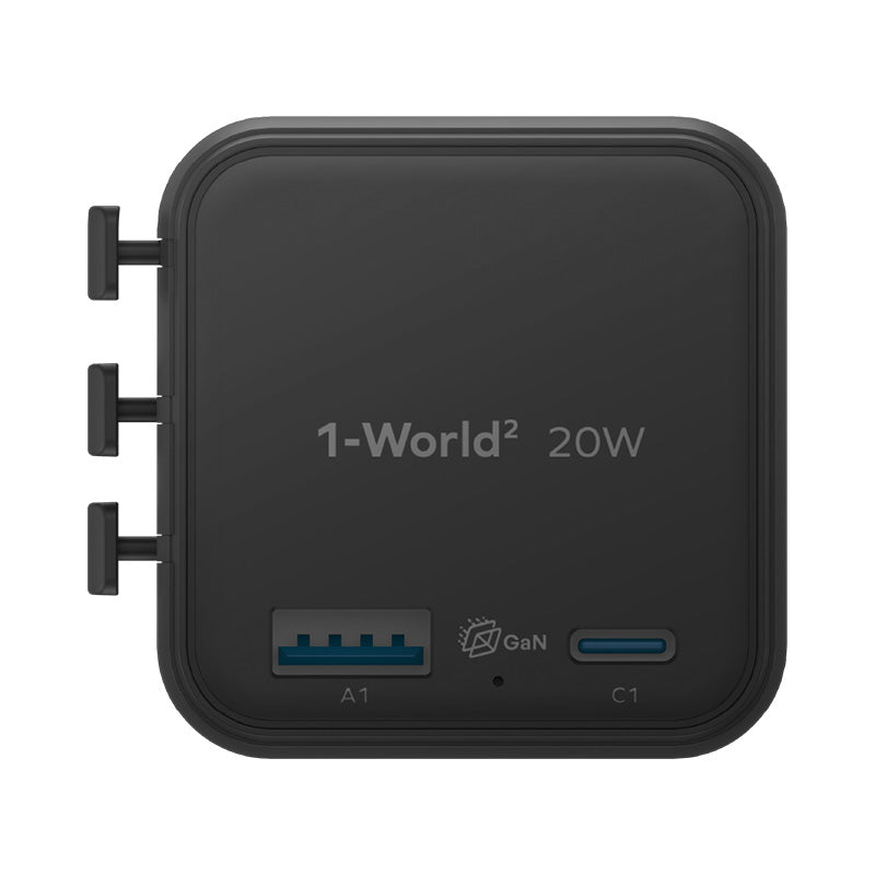 Momax UA29D 1-World² 20W Universal 2-Port USB Travel Adapter