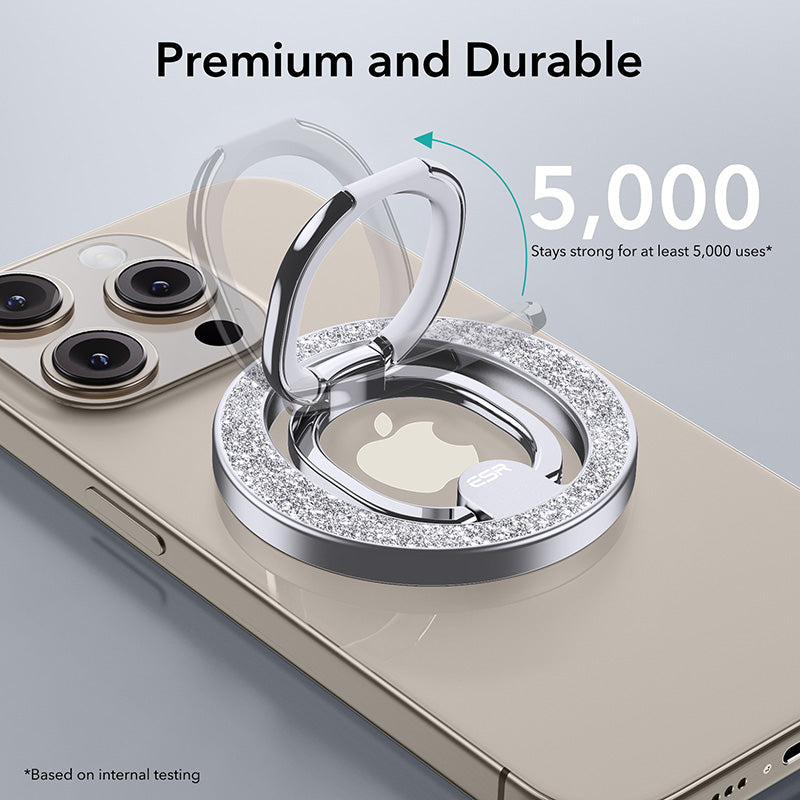 ESR HaloLock Ring Stand (Rhinestone Silver)