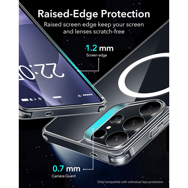 ESR Samsung Galaxy S25 Ultra Classic Hybrid MagSafe Case with HaloLock - Clear