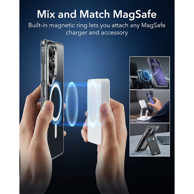 ESR Samsung Galaxy S25 Ultra Classic Hybrid MagSafe Case with HaloLock - Clear