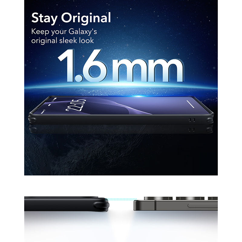 ESR Samsung Galaxy S25 Ultra Classic Hybrid MagSafe Case with HaloLock - Clear Black