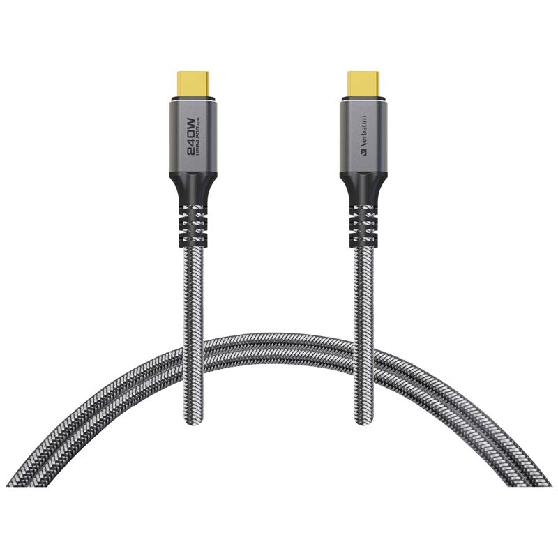 Verbatim VM66822 USB4.0 20Gps PD3.1 C-C 240W Cable 1.2M