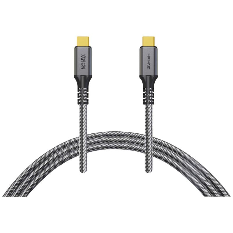 Verbatim VM66823 USB4.0 20Gps PD3.1 C-C 240W Cable 2M