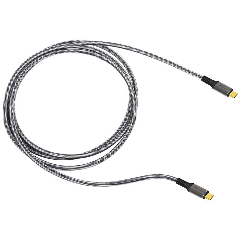 Verbatim VM66823 USB4.0 20Gps PD3.1 C-C 240W Cable 2M