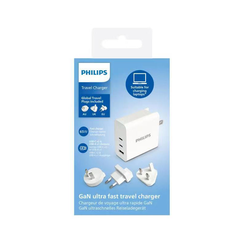 Philips Universal 65W GaN 2C1A Wall Charger