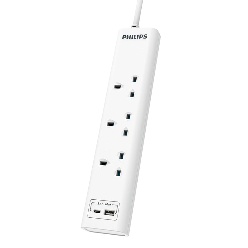 Philips CHP4131WA/69 3way 2M 1 USB-A & 1 USB-C Extension