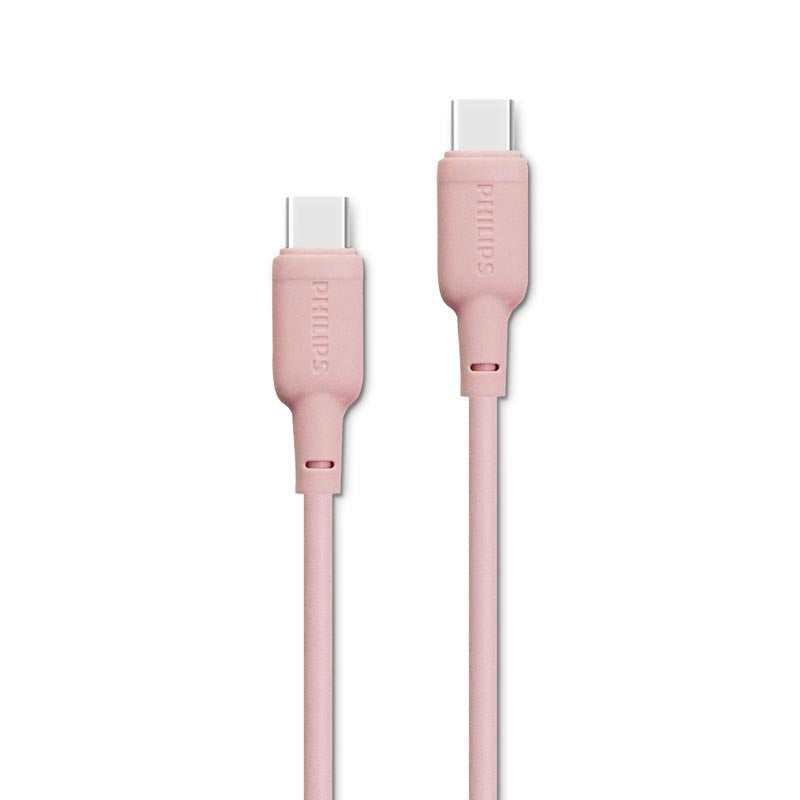 Philips DLC6541CP/00 100W USB-C to USB-C Cable 1.2M (Pink)