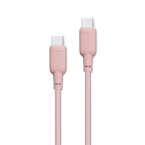 Philips DLC6541CP/00 100W USB-C to USB-C Cable 1.2M (Pink)