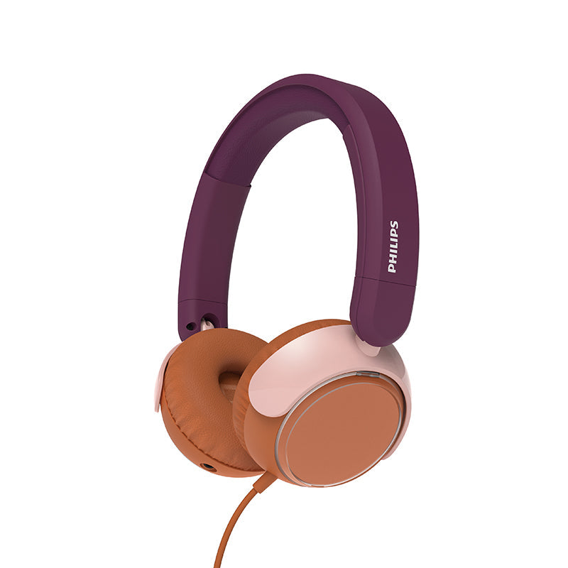 Philips TAK2000MP/00 Kids On-Ear Headphones (Maroon)