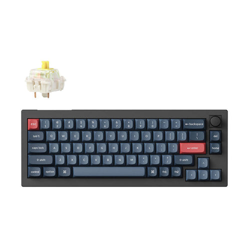 Keychron V2 Max (V2M-D4) Wireless Custom Mechanical Keyboard (Banana Switch)