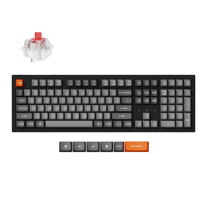 Keychron K10 Max (K10M-H1) Wireless Mechanical Keyboard (Red