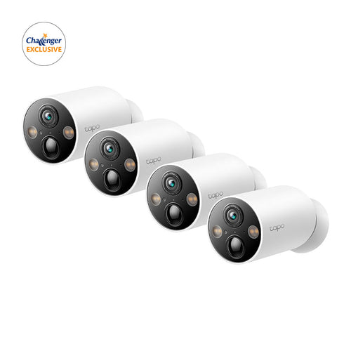 [Challenger Exclusive] TP-Link Tapo C425 Smart Wire-free Security Camera (4-Pack)