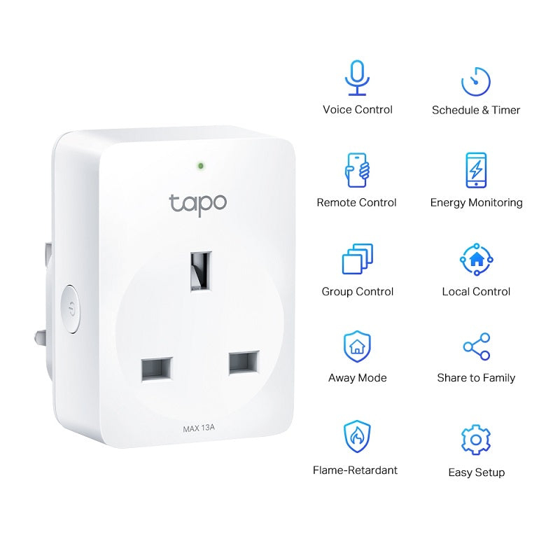 TP-Link Tapo P110 Mini Smart Wi-Fi Socket, Energy Monitoring