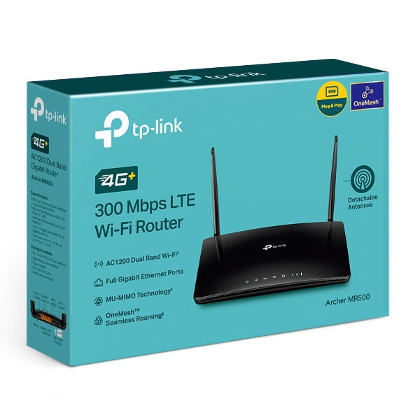 TP-Link Archer MR500 4G+ Cat6 AC1200 Wireless Dual Band Gigabit
