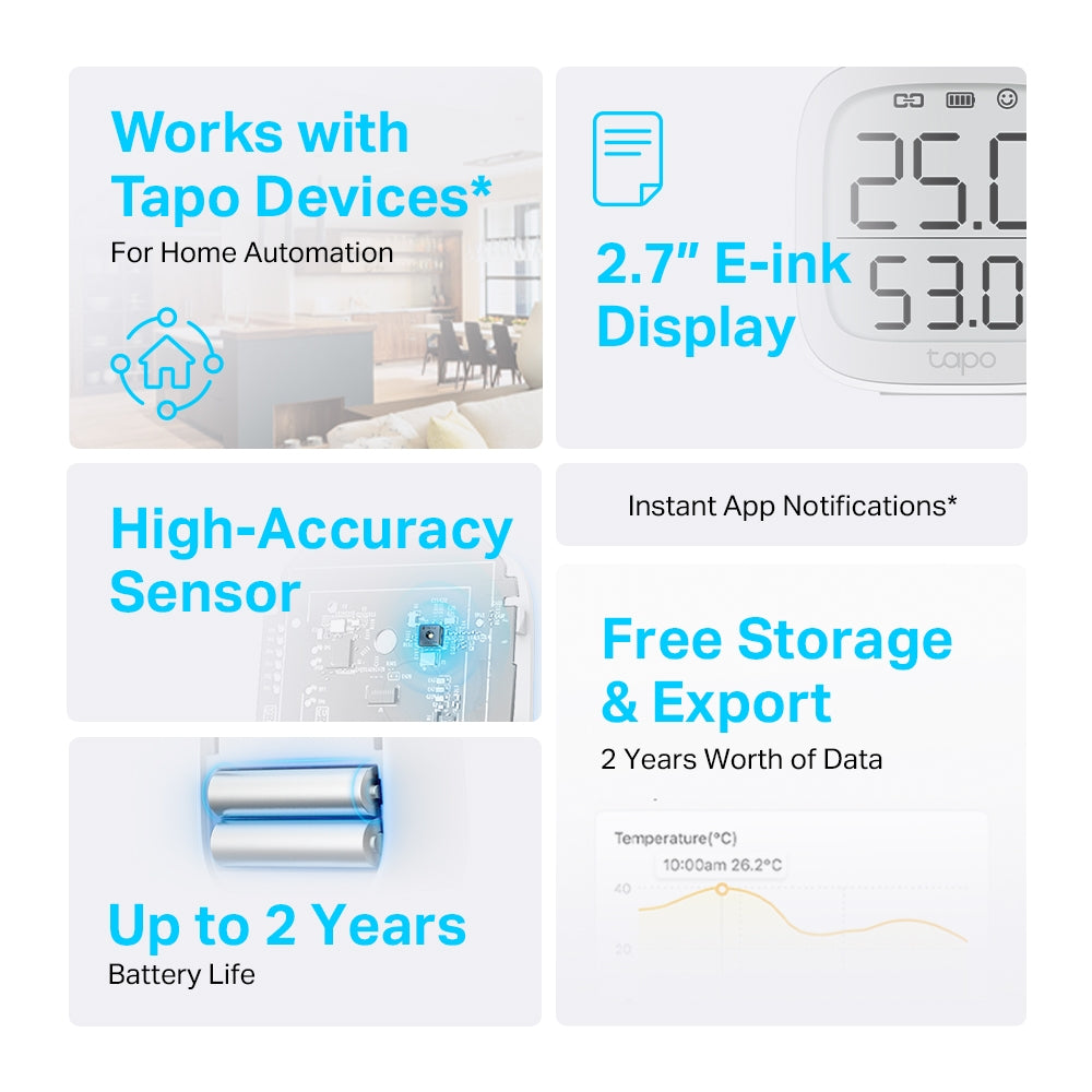 TP-Link Tapo T315 Tapo Smart Temperature & Humidity Monitor