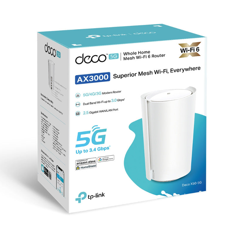 TP-Link Deco X50-5G 5G AX3000 Whole Home Mesh Wi-Fi 6 Gateway (1