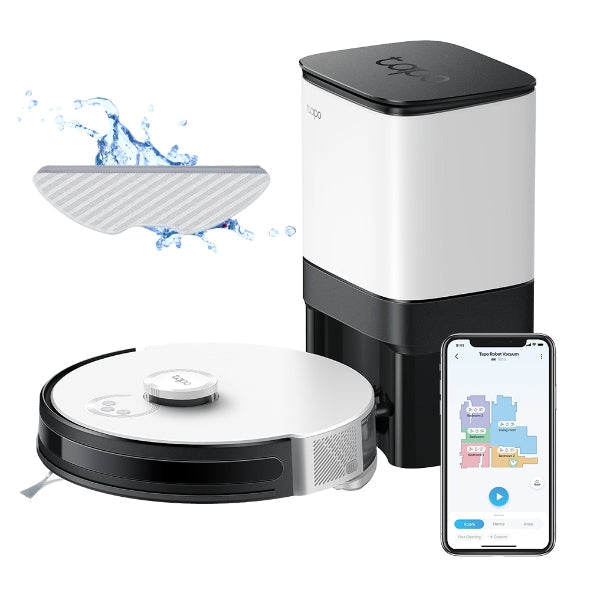 TP-Link Tapo RV30 PLUS Robot Vacuum Cleaner & Auto-Empty Dock