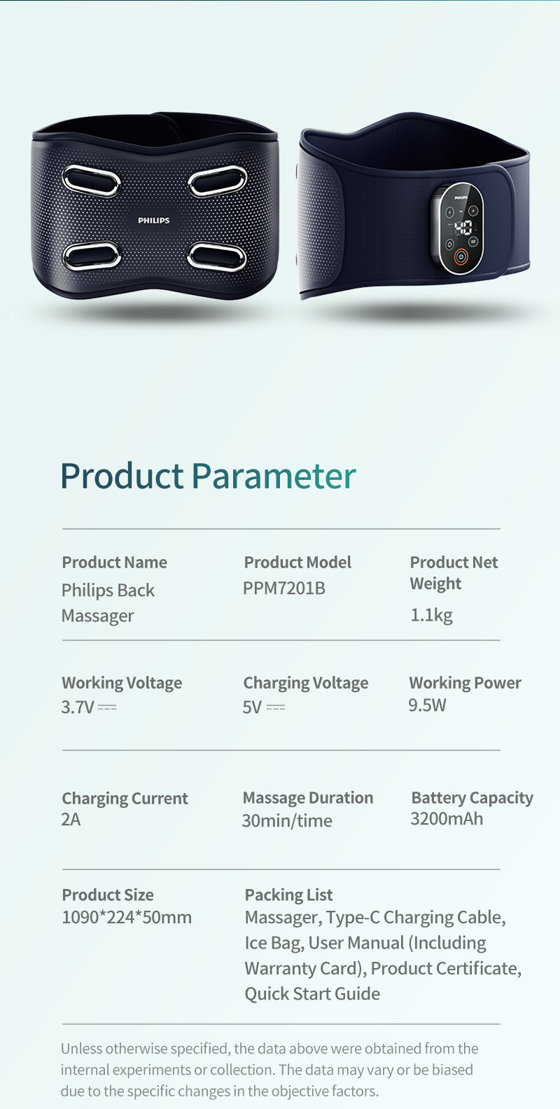 Philips PPM4721DB/97 Back and Waist Massager