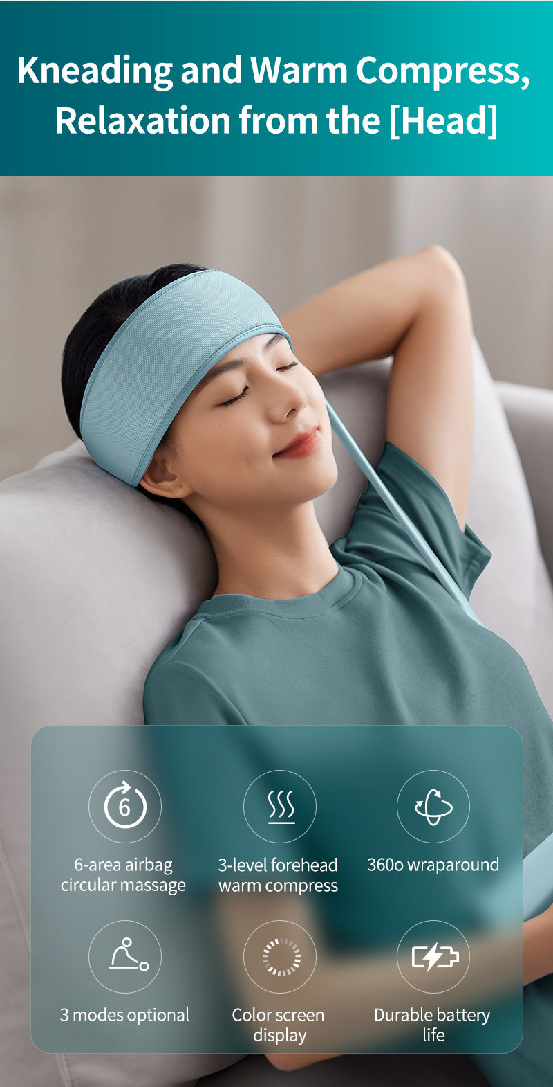 Philips PPM1321LB/97 Massage Headband