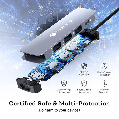 Omars Novoo R5 PD 5-in-1 USB-C Hub