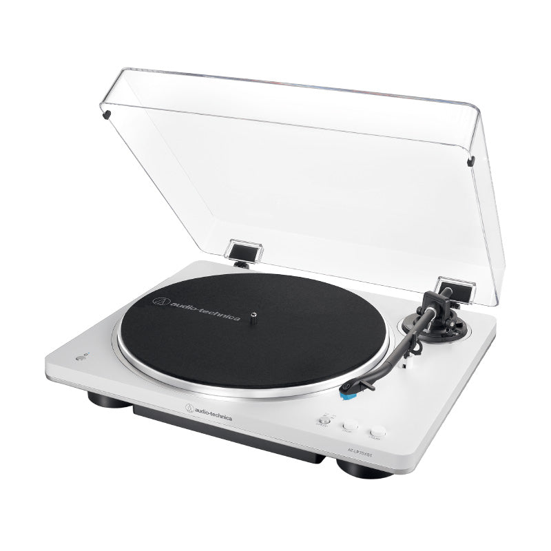 Audio-Technica AT-LP70XBT BT Turntable (White/Silver)
