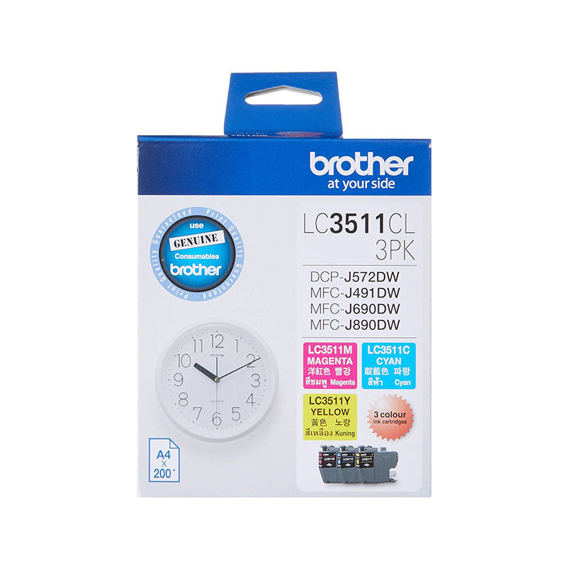 Brother LC3511CL 3PK CMY Ink Cartridge