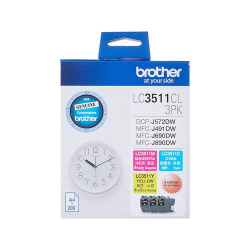 Brother LC3511CL 3PK CMY Ink Cartridge