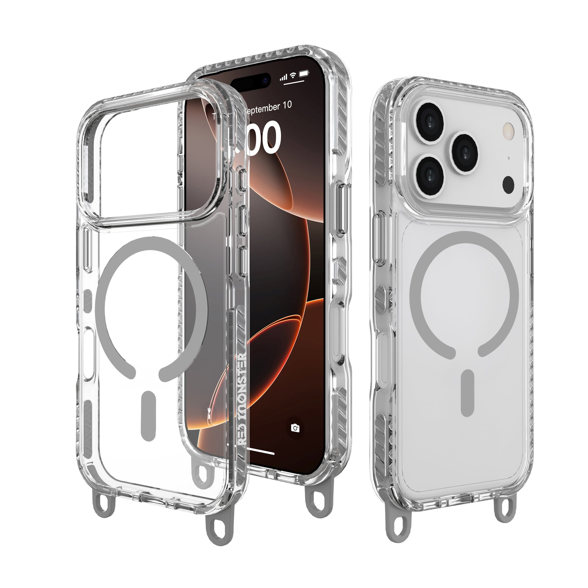 Redmonster iPhone 17 Pro 6.3 (2025) Gassan M Strap Grey
