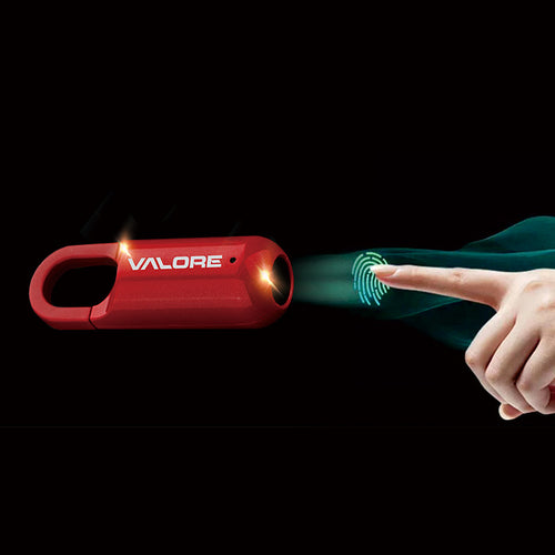 Valore Fingerprint Padlock (AC-226) - Red