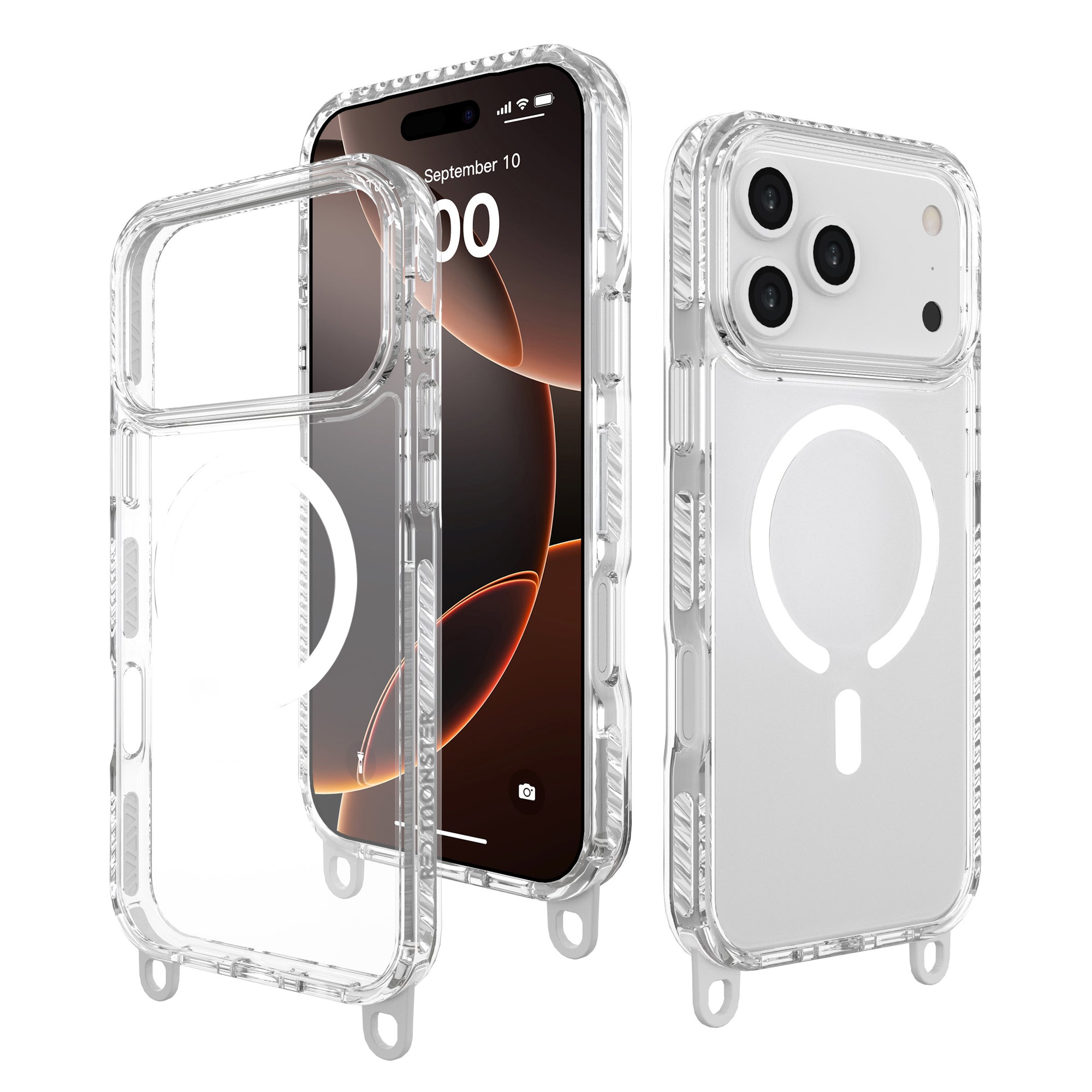 Redmonster iPhone 17 Pro Max 6.9 (2025) Gassan M Strap White