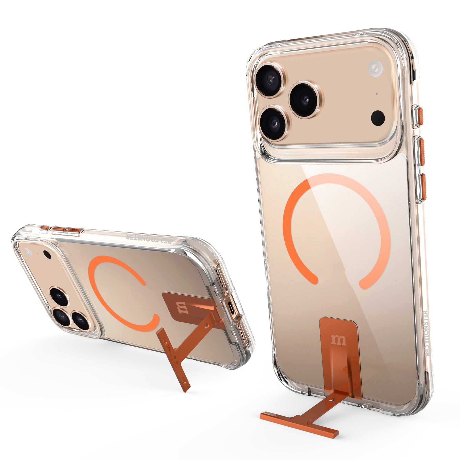 Redmonster iPhone 17 Pro 6.3 (2025) Basic M Stand Clear Coral