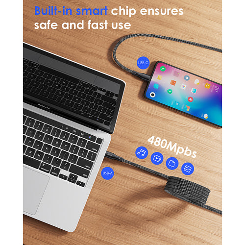 Valore PD60W USB-C to USB-C Magnetic Cable (CA-001) - Black