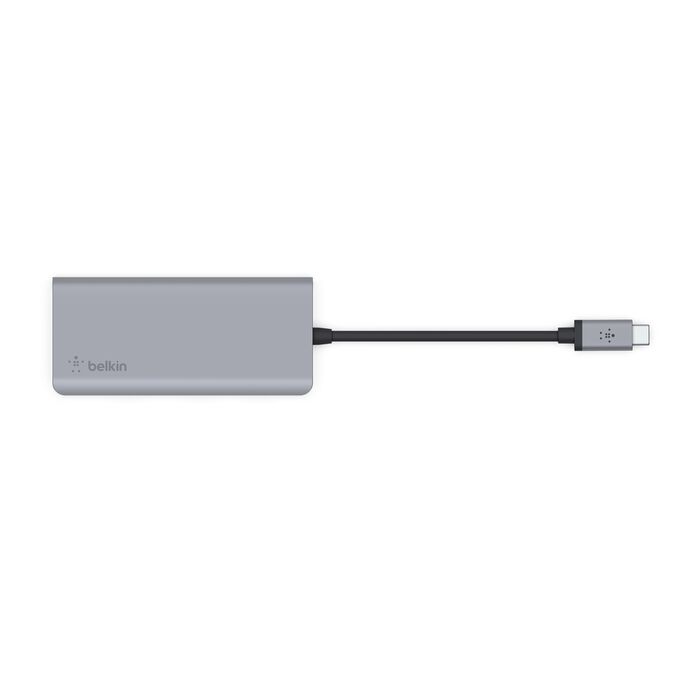 Belkin AVC007btSGY Connect USB-C 5-in-1 Multiport Adapter Hub