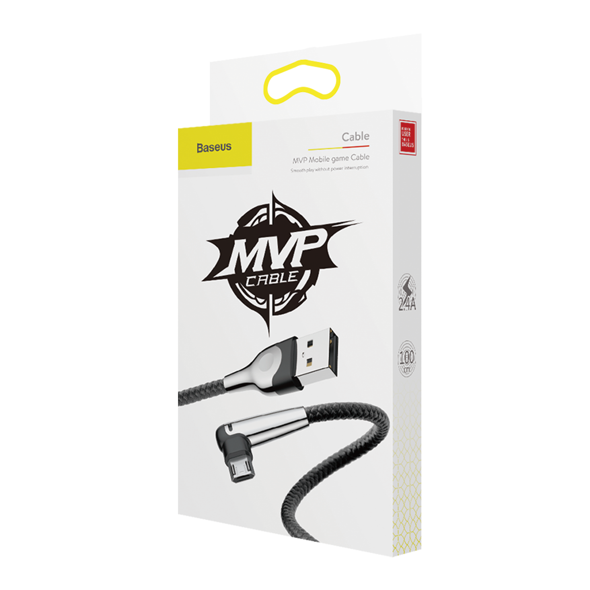 Baseus CAMMVP-E01 Gaming Micro USB Cable 2.4A 1M (Black)