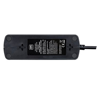 Masterplug SRGD62MB-MPA 13A 6 Socket Surged (Matt Black)