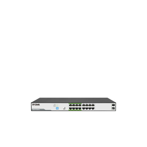 D-Link DGS-F1018P-E 250M 16 1000Mbps PoE Switch with 2 SFP Ports