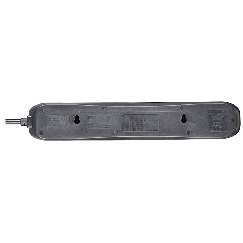 Masterplug SRGUAC2242NB 4 Socket + Type-C PD22W Surge Extension 2M (Black)