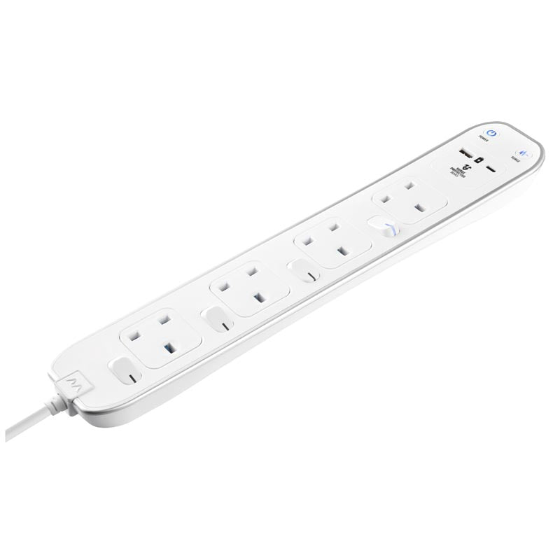 Masterplug SWSRGUAC2042PW 4G 2M USB Type-C PD20W Extension with switch
