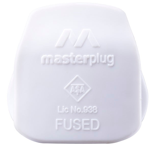 Masterplug PT13W-MPA 13A Plug with 13 Amp Fuse (White)